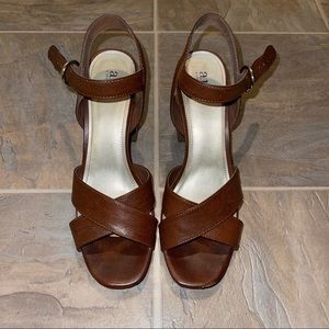 Brown Block Heels